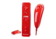 Набор контроллеров Nintendo Wii Remote + Wii Nunchuk (красный)